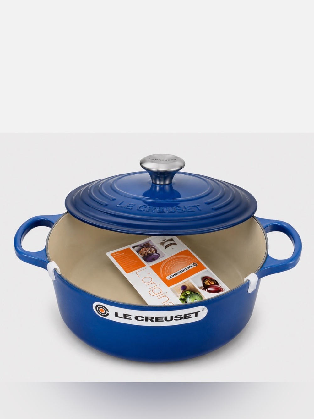 💙 Le Creuset Signature Round Dutch Oven #22 – Marseille Blue – n w o t🌟